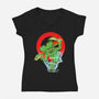 No Pirates-Womens-V-Neck-Tee-nickzzarto