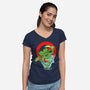 No Pirates-Womens-V-Neck-Tee-nickzzarto