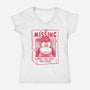 Missing Kong-Womens-V-Neck-Tee-estudiofitas