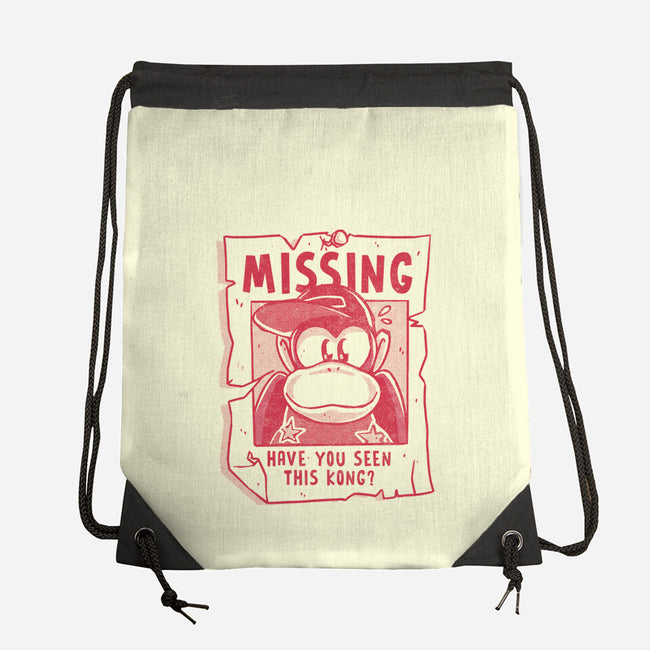 Missing Kong-None-Drawstring-Bag-estudiofitas