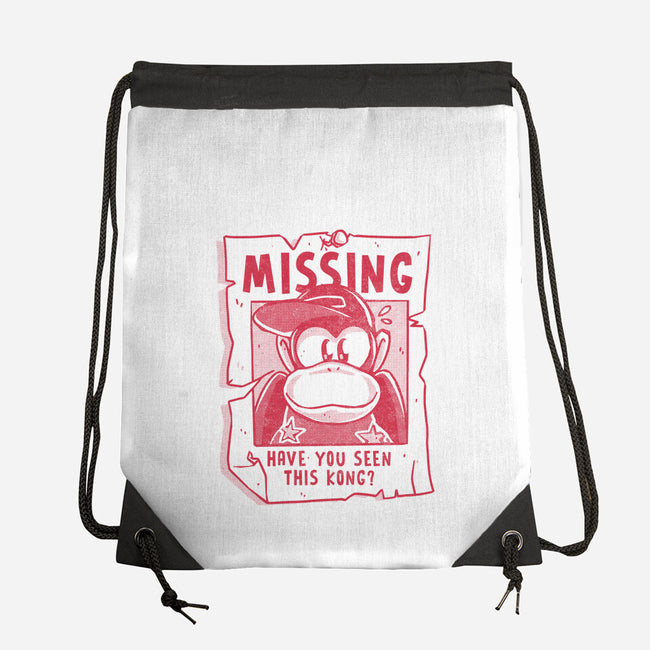 Missing Kong-None-Drawstring-Bag-estudiofitas