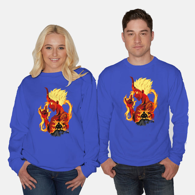 Banshoman Shadows-Unisex-Crew Neck-Sweatshirt-spoilerinc