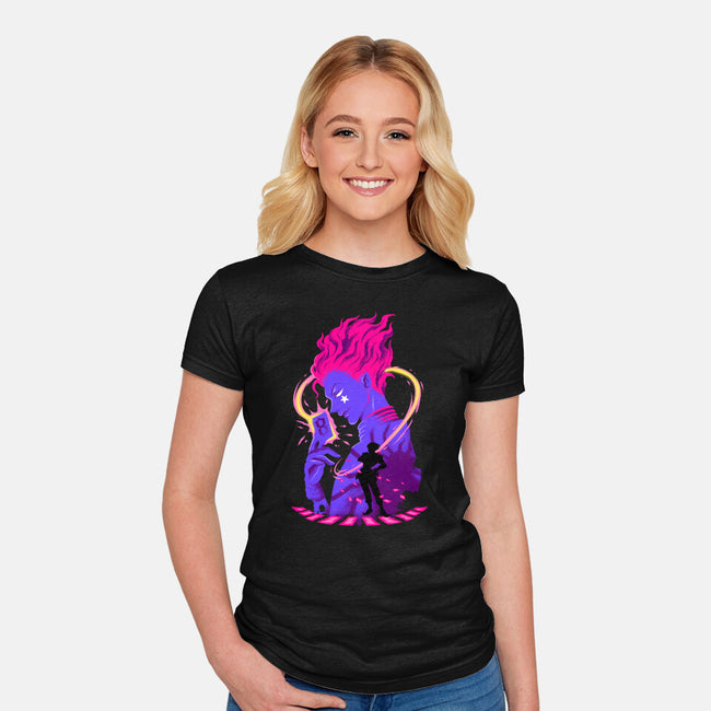 Clown Shadows-Womens-Fitted-Tee-spoilerinc