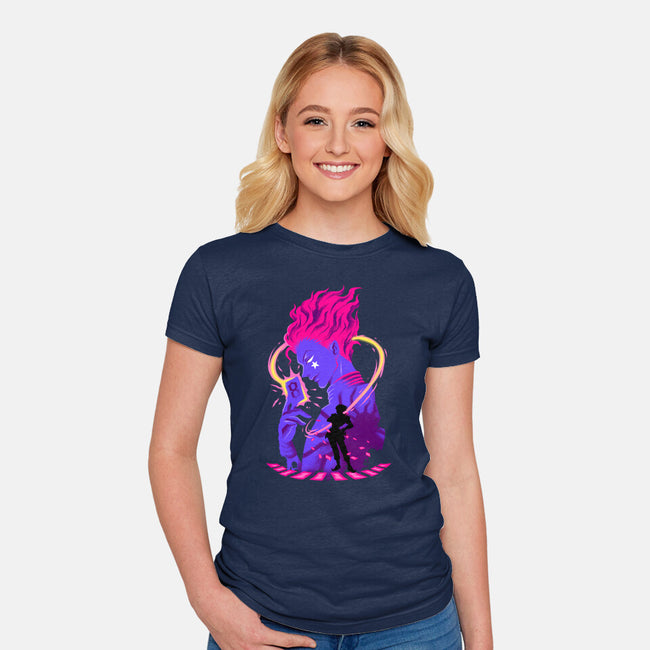 Clown Shadows-Womens-Fitted-Tee-spoilerinc