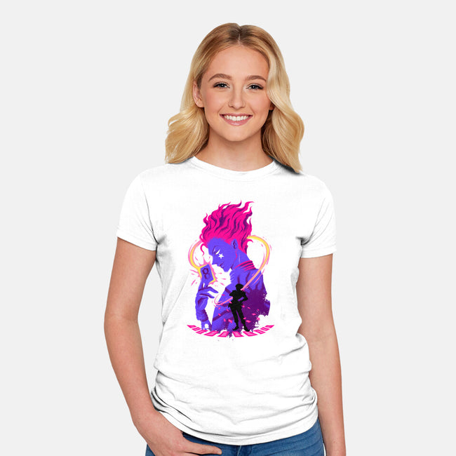 Clown Shadows-Womens-Fitted-Tee-spoilerinc