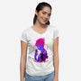 Clown Shadows-Womens-V-Neck-Tee-spoilerinc