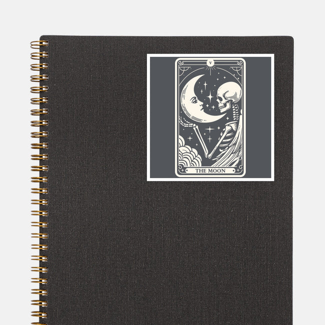 The Moon Tarot Skull-None-Glossy-Sticker-Eoli Studio