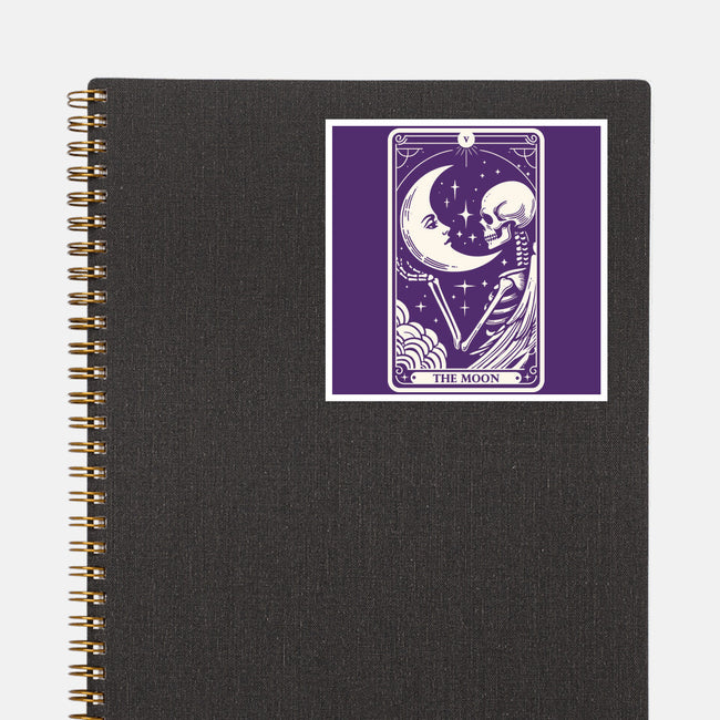 The Moon Tarot Skull-None-Glossy-Sticker-Eoli Studio