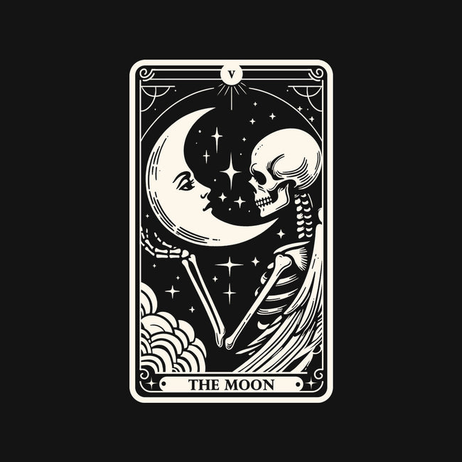 The Moon Tarot Skull-Mens-Heavyweight-Tee-Eoli Studio