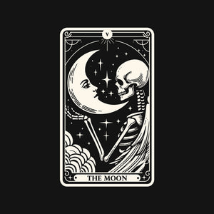 The Moon Tarot Skull