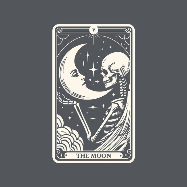 The Moon Tarot Skull-Womens-Basic-Tee-Eoli Studio