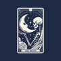 The Moon Tarot Skull-Womens-Basic-Tee-Eoli Studio