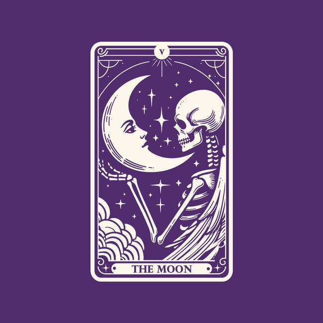 The Moon Tarot Skull-Womens-Basic-Tee-Eoli Studio