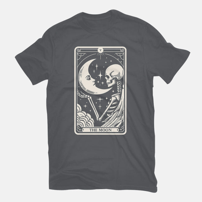 The Moon Tarot Skull-Mens-Heavyweight-Tee-Eoli Studio