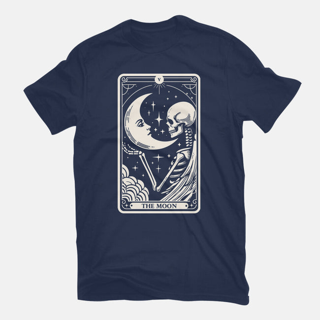 The Moon Tarot Skull-Mens-Heavyweight-Tee-Eoli Studio