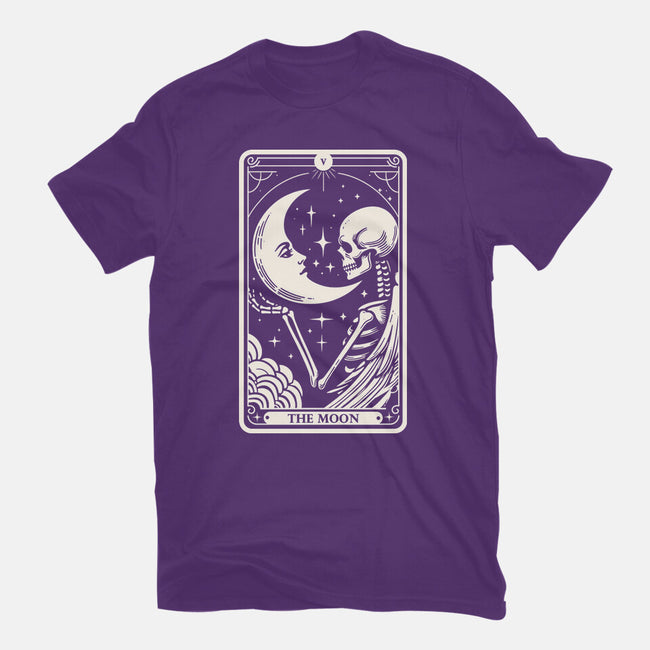 The Moon Tarot Skull-Womens-Basic-Tee-Eoli Studio