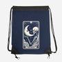 The Moon Tarot Skull-None-Drawstring-Bag-Eoli Studio