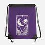 The Moon Tarot Skull-None-Drawstring-Bag-Eoli Studio
