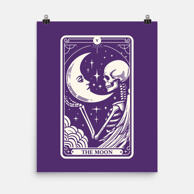 The Moon Tarot Skull-None-Matte-Poster-Eoli Studio