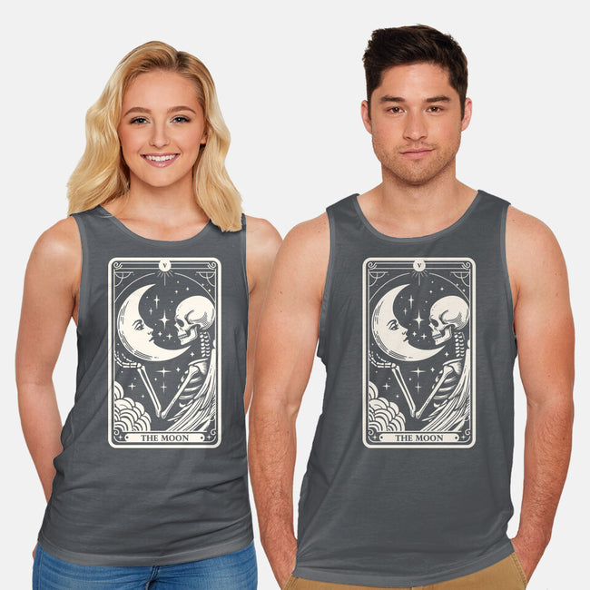 The Moon Tarot Skull-Unisex-Basic-Tank-Eoli Studio