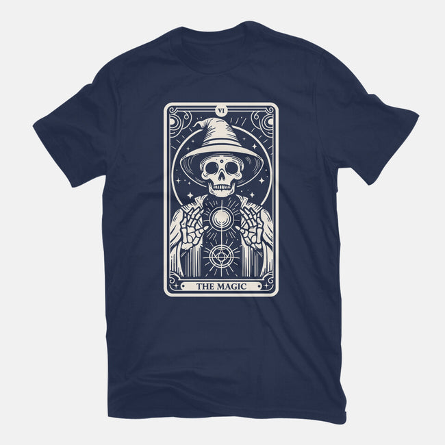 The Magic Tarot Skull-Womens-Fitted-Tee-Eoli Studio