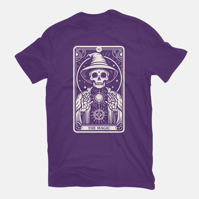 The Magic Tarot Skull-Womens-Fitted-Tee-Eoli Studio