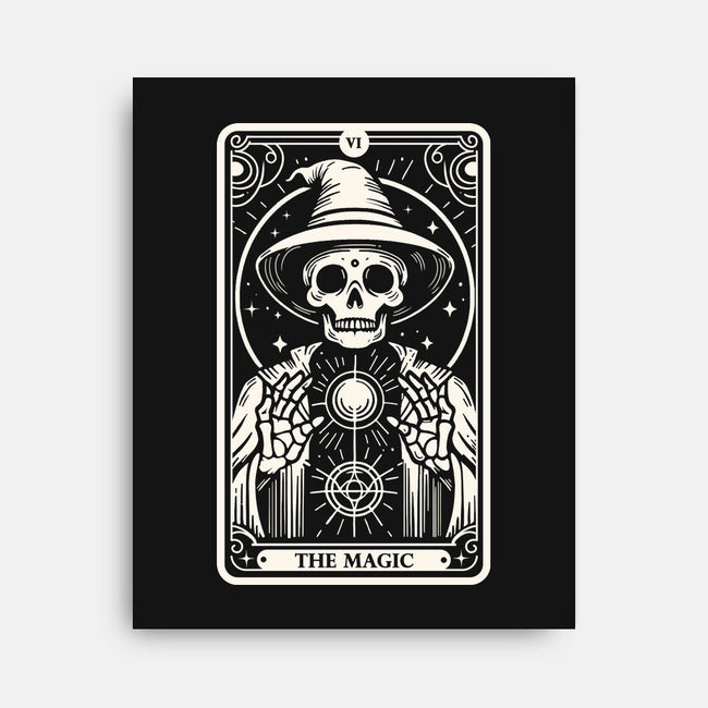 The Magic Tarot Skull-None-Stretched-Canvas-Eoli Studio