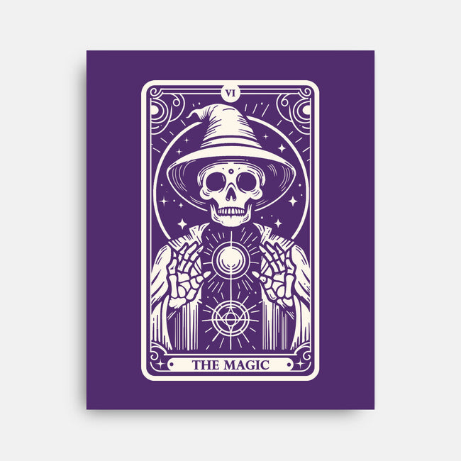 The Magic Tarot Skull-None-Stretched-Canvas-Eoli Studio