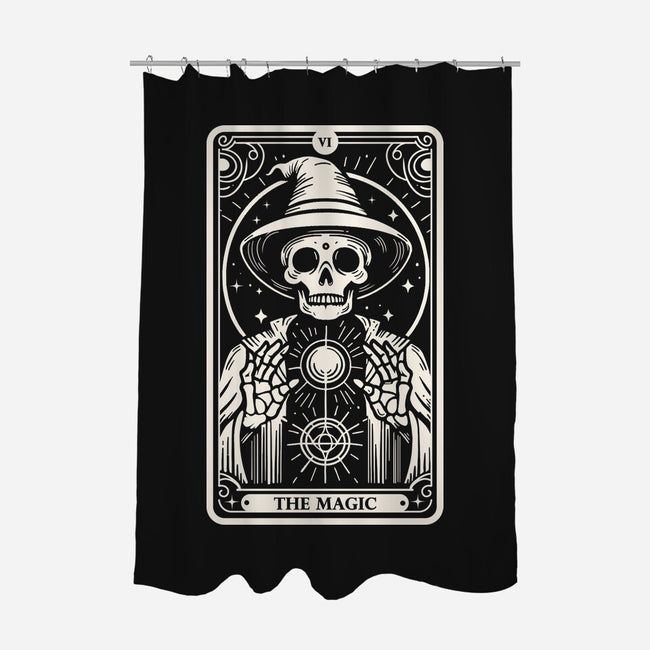 The Magic Tarot Skull-None-Polyester-Shower Curtain-Eoli Studio