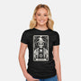 The Magic Tarot Skull-Womens-Fitted-Tee-Eoli Studio