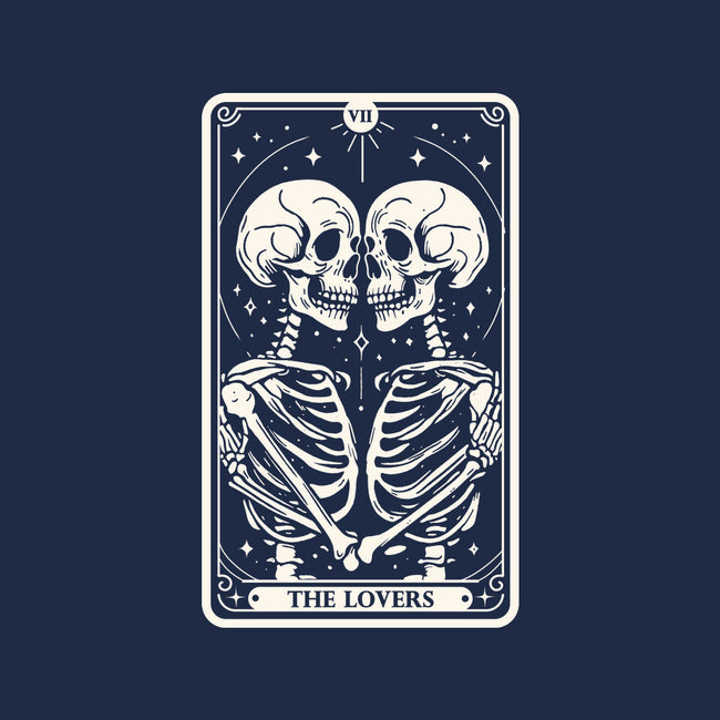 The Lovers Tarot Skull-Unisex-Crew Neck-Sweatshirt-Eoli Studio