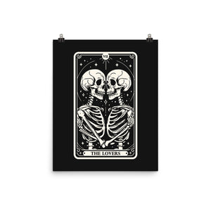 The Lovers Tarot Skull