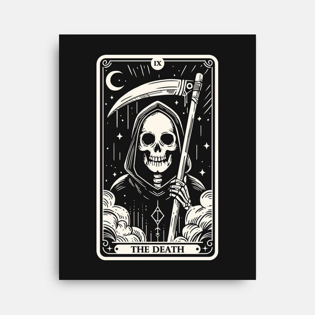 The Death Tarot Skull-None-Stretched-Canvas-Eoli Studio