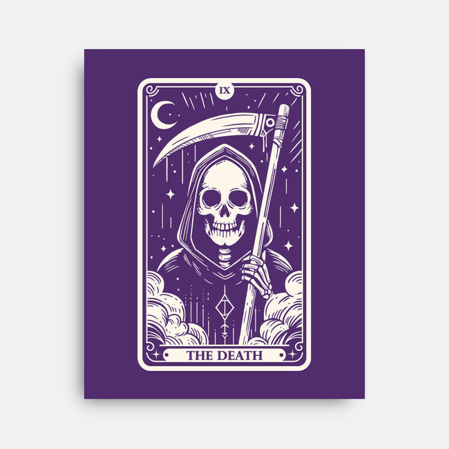 The Death Tarot Skull-None-Stretched-Canvas-Eoli Studio