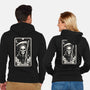 The Death Tarot Skull-Unisex-Zip-Up-Sweatshirt-Eoli Studio