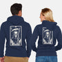 The Death Tarot Skull-Unisex-Zip-Up-Sweatshirt-Eoli Studio