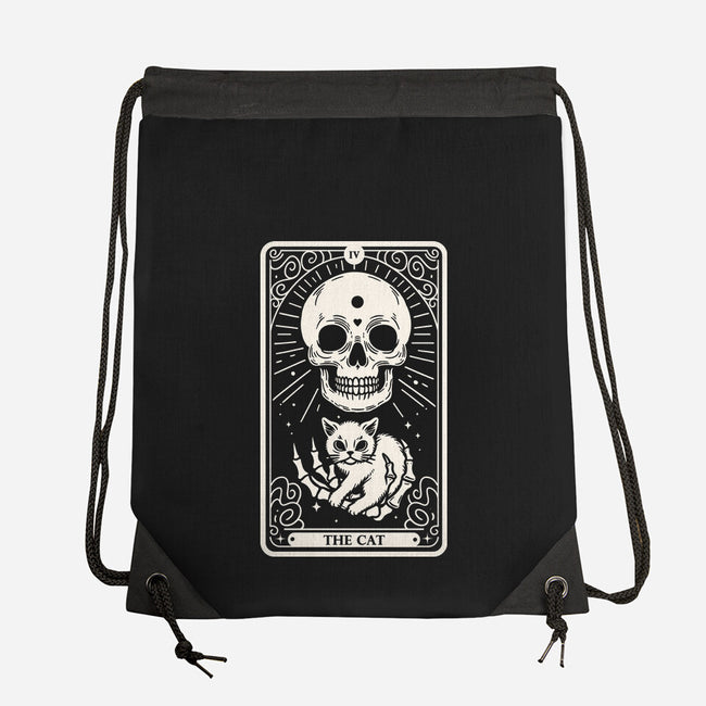 The Cat Tarot Skull-None-Drawstring-Bag-Eoli Studio