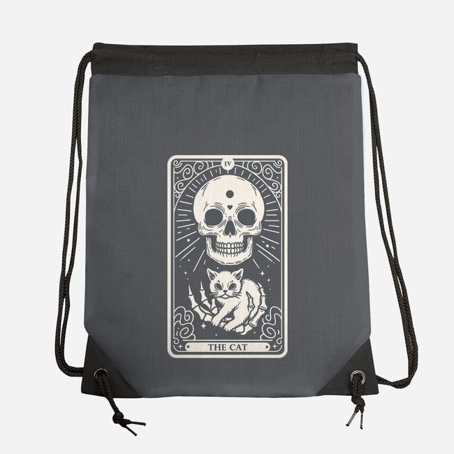 The Cat Tarot Skull-None-Drawstring-Bag-Eoli Studio