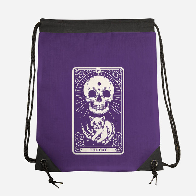 The Cat Tarot Skull-None-Drawstring-Bag-Eoli Studio