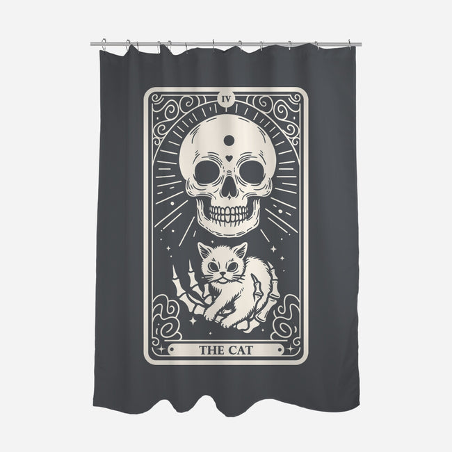 The Cat Tarot Skull-None-Polyester-Shower Curtain-Eoli Studio