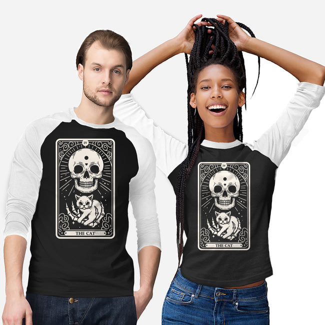 The Cat Tarot Skull-Unisex-Baseball-Tee-Eoli Studio
