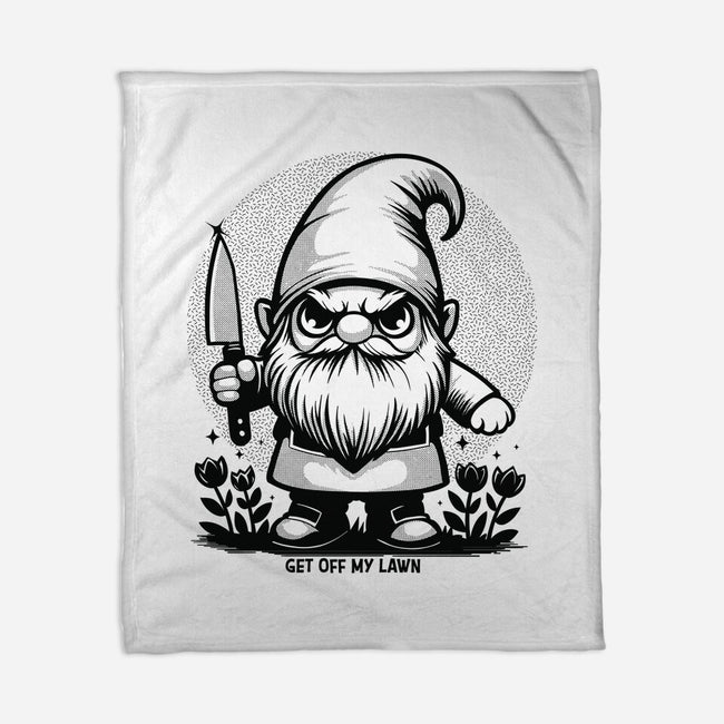 Get Off My Lawn-None-Fleece-Blanket-Eoli Studio