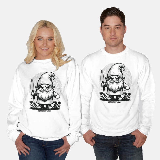 Get Off My Lawn-Unisex-Crew Neck-Sweatshirt-Eoli Studio