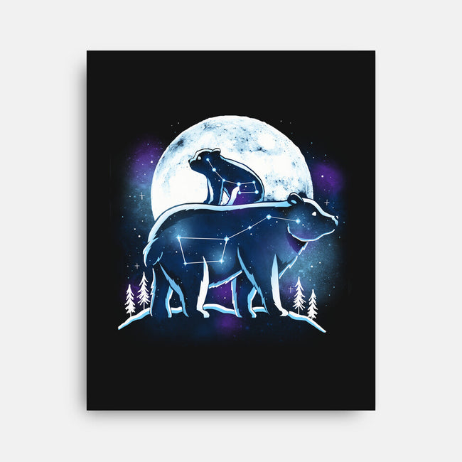 Ursa Constellation-None-Stretched-Canvas-Vallina84