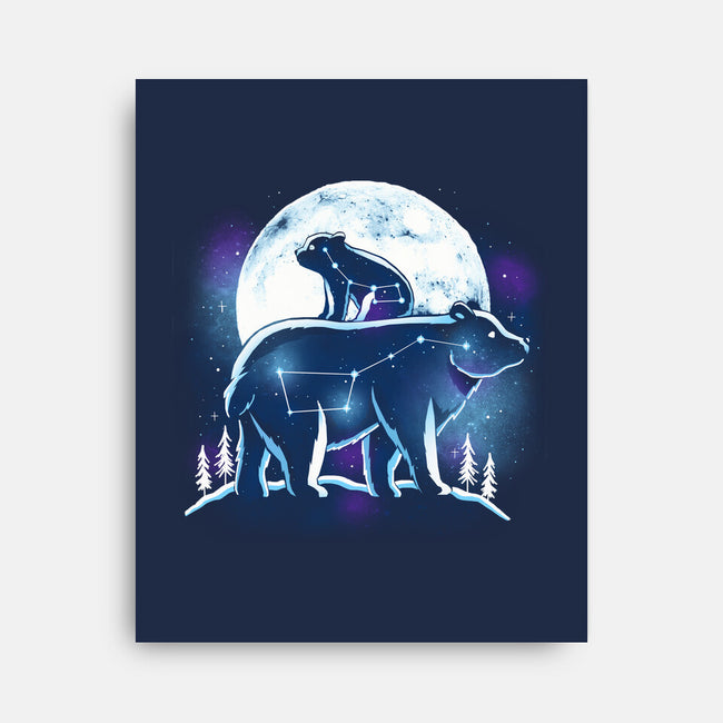 Ursa Constellation-None-Stretched-Canvas-Vallina84