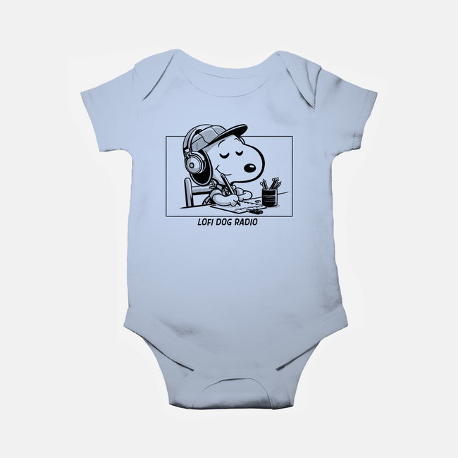 Lofi Dog Radio-Baby-Basic-Onesie-Eoli Studio