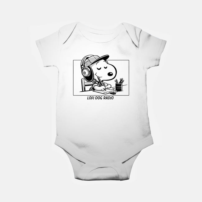 Lofi Dog Radio-Baby-Basic-Onesie-Eoli Studio