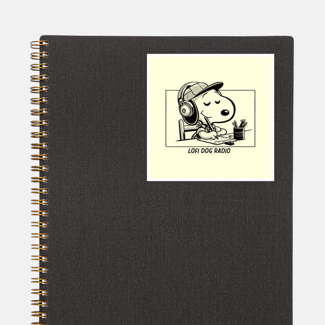 Lofi Dog Radio-None-Glossy-Sticker-Eoli Studio