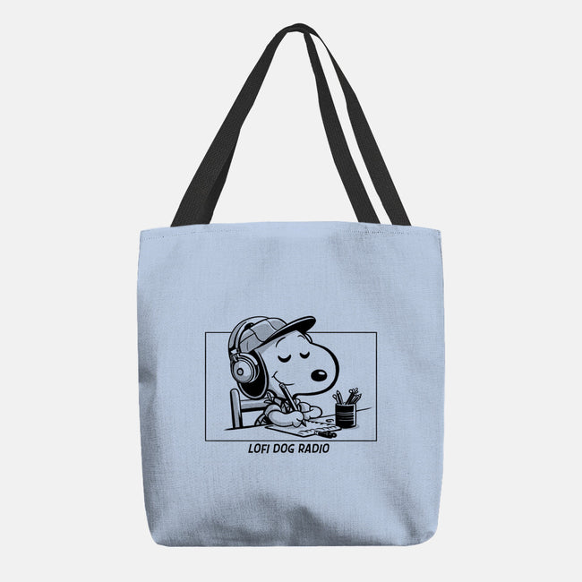 Lofi Dog Radio-None-Basic Tote-Bag-Eoli Studio