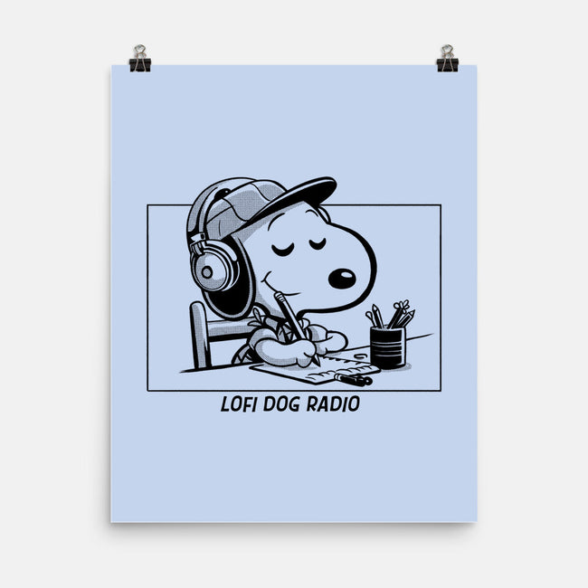 Lofi Dog Radio-None-Matte-Poster-Eoli Studio